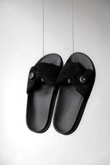 PTARMIGAN スエードスライド サンダーバード 日本の靴ブランド ノブ 伸縮性のあるスエード 機能性サンダル