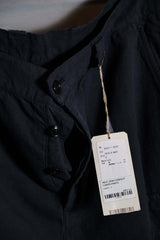 CONFECT 麻コットンキャンバス 近江晒しカーゴパンツ - ダークネイビー 日本製デザイナーブランドの綿麻混紡オーバーオール