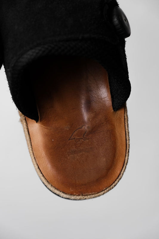 PTARMIGAN Suede Slide Thunderbird Japanese shoe brand knob elastic suede functional sandals Vibram outsole