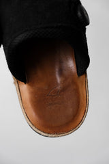 PTARMIGAN スエードスライド サンダーバード 日本の靴ブランド ノブ 伸縮性のあるスエード 機能性サンダル ビブラムアウトソール