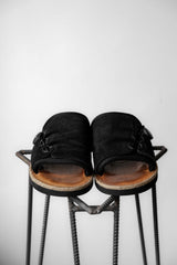 PTARMIGAN スエードスライド サンダーバード 日本の靴ブランド ノブ 伸縮性のあるスエード 機能性サンダル ビブラムアウトソール