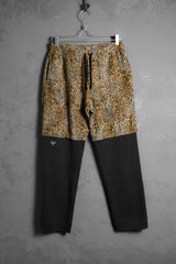 Neighborhood 10A/W New Breed Sweatpants Leopard print velvet patchwork cotton pants made in Japan