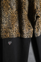 Neighborhood 10A/W New Breed Sweatpants Leopard print velvet patchwork cotton pants made in Japan