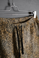 Neighborhood 10A/W New Breed Sweatpants Leopard print velvet patchwork cotton pants made in Japan