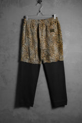 Neighborhood 10A/W New Breed Sweatpants Leopard print velvet patchwork cotton pants made in Japan