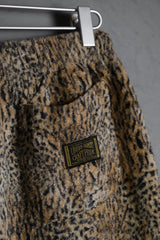 Neighborhood 10A/W New Breed Sweatpants Leopard print velvet patchwork cotton pants made in Japan