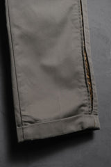 Neighborhood 10S/S Two-tone Chino Pants Leopard print velvet patchwork chino pants made in Japan