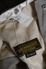 Neighborhood 10S/S Two-tone Chino Pants Leopard print velvet patchwork chino pants made in Japan