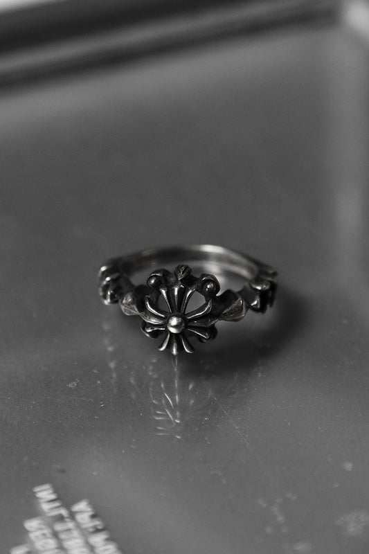 925 Sterling Fleur-de-Lis Cross Ring 百合花十字戒指
