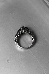 925 Sterling Fleur-de-Lis Cross Ring