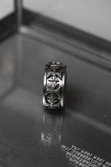 925 Sterling Maltese Cross Carved Spinner Ring 馬爾他十字雕刻可旋轉純銀戒