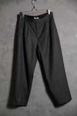 mfpen Scene Trousers Dark Gray Danish designer wool blend pleated wide trousers