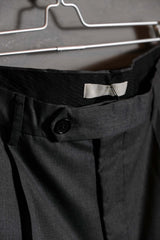 mfpen Scene Trousers Dark Gray Danish designer wool blend pleated wide trousers