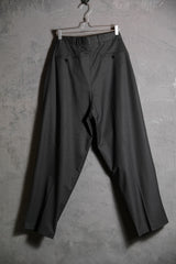 mfpen Scene Trousers Dark Gray Danish designer wool blend pleated wide trousers