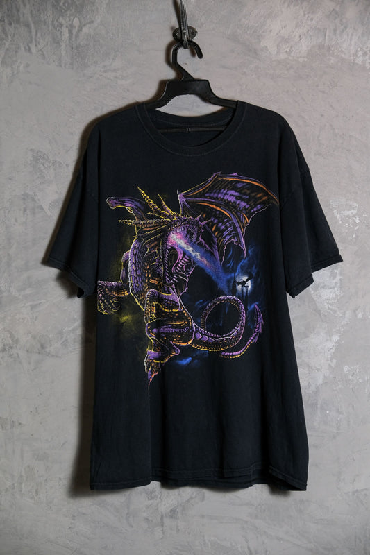 ヴィンテージ ドラゴン プリント T シャツ