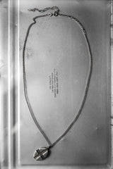 Sterling Silver Oval Pendant Couple Necklaces with Cross Insert 橢圓銀牌 十字架鑲嵌情侶對練