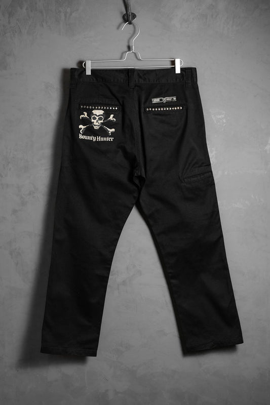 Bounty Hunter Skull Studded Chino Pants 日本裏原宿街牌 骷髏鉚釘斜紋布長褲
