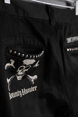 Bounty Hunter Skull Studded Chino Pants Japanese Harajuku Street Brand Skull Rivet Twill Pants