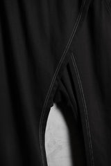 JOE CHIA ラメラパンツ マレーシアのデザイナーブランド 斜めバッフル レイヤード ローライズ トラウザーズ