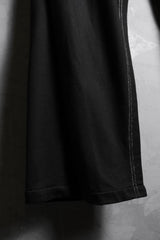 JOE CHIA ラメラパンツ マレーシアのデザイナーブランド 斜めバッフル レイヤード ローライズ トラウザーズ