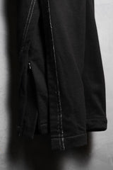 JOE CHIA ラメラパンツ マレーシアのデザイナーブランド 斜めバッフル レイヤード ローライズ トラウザーズ