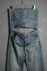 MIHARA YASUHIRO ウォッシュデニムパックジーンズ