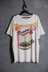 World Series 1992 Atlanta Braves Vintage Tee Made in USA Single Stitch