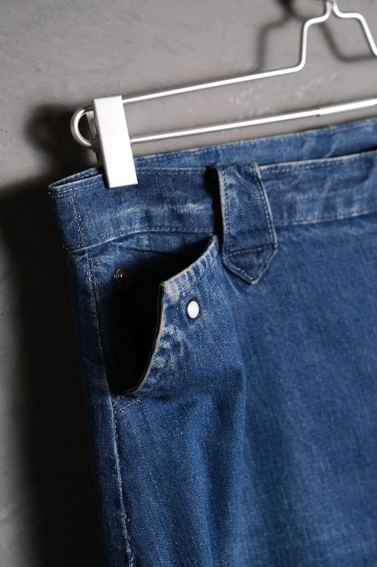 Levi's 1950's Vintage Short Horn Side-Zip Denim Jeans 42Talon Zipper