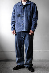 ”HEP” French Vintage Patchwork Work Jacket 法國工裝古著 藍染補丁工作夾克