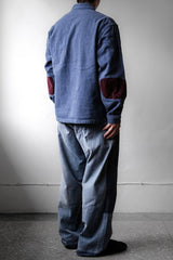 ”HEP” French Vintage Patchwork Work Jacket 法國工裝古著 藍染補丁工作夾克