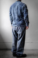 ”SANFOR LAVAFIX” French Vintage Bleached Work Jacket 法國工裝古著 藍染漂白工作夾克