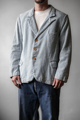 Visvim 15SS Granger Blazer Jacket - Indigo Check Nakamura century blue dyed plaid cotton blazer