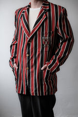 1950's "Leycott" British Royal Garmmar School Boating Striped Blazer