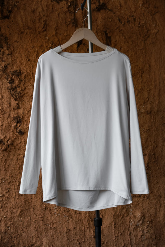 ルルレモン バックインアクション ロングスリーブ ワイドネック ロングスリーブ スポーツトップ ラウンドヘム