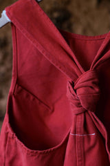 MM6 Maison Margiela T Pocket Red Tank  帆布坦克背心 輕微作舊