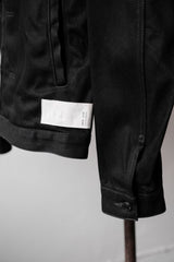 Undercover 10S/S Black Denim Jacket Takahashi Shield Double Zipper Black Denim Jacket
