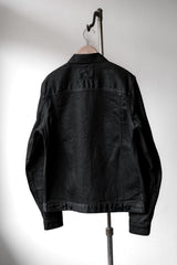 Undercover 10S/S Black Denim Jacket Takahashi Shield Double Zipper Black Denim Jacket