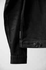 Undercover 10S/S Black Denim Jacket Takahashi Shield Double Zipper Black Denim Jacket
