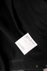 Undercover 10S/S Black Denim Jacket Takahashi Shield Double Zipper Black Denim Jacket
