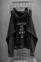 GRS X NAG SUN FADED LIGHTWEIGHT DESTROYED ZIP-UP HOODIE Hong Kong street brand washed damaged hooded zip-up jacket