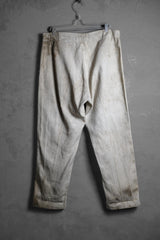 French Vintage Dirty Cotton Work Pants 法國古著 棉質斜紋布工裝褲
