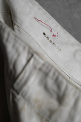French Vintage Dirty Cotton Work Pants 法國古著 棉質斜紋布工裝褲