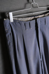 1950’s Vintage “Higgins Slacks” Gabardine Tuck Pants Talon Zipper Rockabilly 古著麻料打褶高腰西裝褲