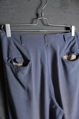 1950’s Vintage “Higgins Slacks” Gabardine Tuck Pants Talon Zipper Rockabilly 古著麻料打褶高腰西裝褲