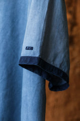 Porter Classic - LINEN BASQUE SHIRT - L.BLUE (Products at Anemone Studio)