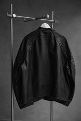 1dyLL プレストレザーバイカージャケット 台湾デザイナーブランド 合成皮革レーシングレザージャケット