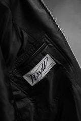 1dyLL プレストレザーバイカージャケット 台湾デザイナーブランド 合成皮革レーシングレザージャケット