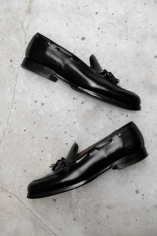 Septième Largeur Leather Tassel Loafers Shoes French handmade gentleman's shoe brand leather tassel loafers