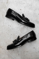 Septième Largeur Leather Tassel Loafers Shoes French handmade gentleman's shoe brand leather tassel loafers