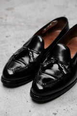 Septième Largeur Leather Tassel Loafers Shoes French handmade gentleman's shoe brand leather tassel loafers